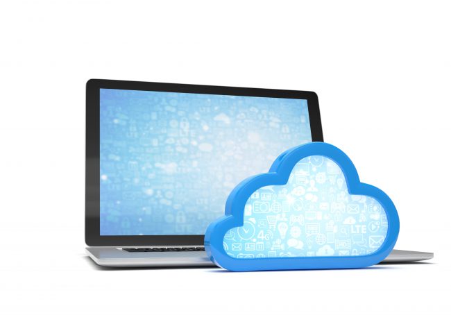 Laptop-with-cloud-computing-symbol_354026876
