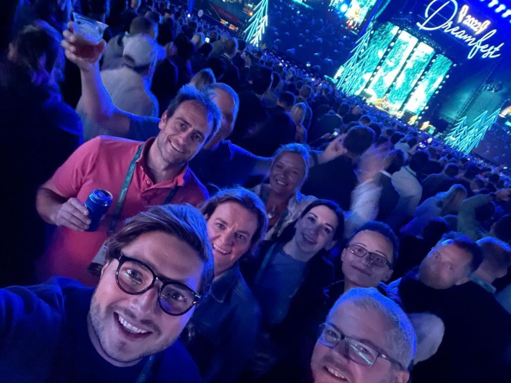 Partying with the customers at Dreamforce 2022